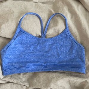 Lululemon blue Y strap sports bra size 6